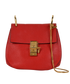 Small Drew, &pound;295, Handbags, Red, Leather, Front view